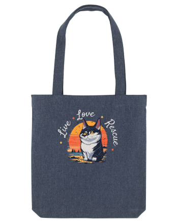 Live Love Rescue Cat 2 Midnight Blue