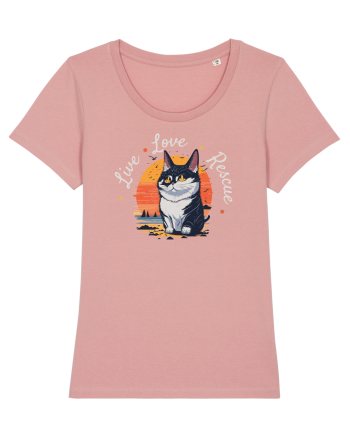Live Love Rescue Cat 2 Canyon Pink