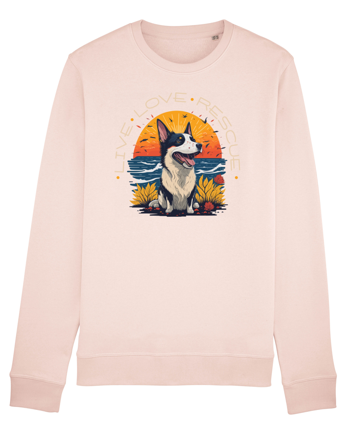 Bluză mânecă lungă Unisex Rise Candy Pink