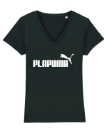 PLAPUMA Tricou mânecă scurtă guler V Damă Evoker