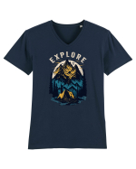 Explore - camping la munte Tricou mânecă scurtă guler V Bărbat Presenter