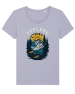 Explore - camping la munte 2 Tricou mânecă scurtă guler larg fitted Damă Expresser