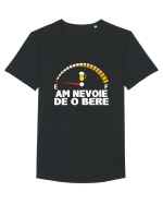 AM NEVOIE DE O BERE Tricou mânecă scurtă guler larg Bărbat Skater
