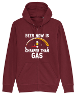 BEER NOW IS CHEAPER THAN GAS Hanorac cu fermoar Unisex Connector