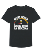 ACUM BEREA ESTE MAI IEFTINA CA BENZINA Tricou mânecă scurtă guler larg Bărbat Skater