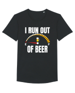 I RUN OUT OF BEER Tricou mânecă scurtă guler larg Bărbat Skater