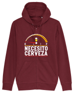 NECESITO CERVEZA Hanorac cu fermoar Unisex Connector