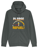 PLEASE REFUEL! Hanorac cu fermoar Unisex Connector