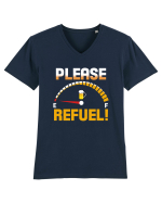 PLEASE REFUEL! Tricou mânecă scurtă guler V Bărbat Presenter
