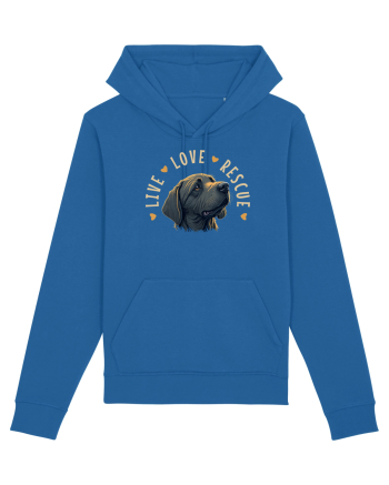 Live Love Rescue - dog 4 Royal Blue