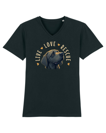 Live Love Rescue - dog 4 Black