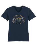 Live Love Rescue - dog 4 Tricou mânecă scurtă guler V Bărbat Presenter