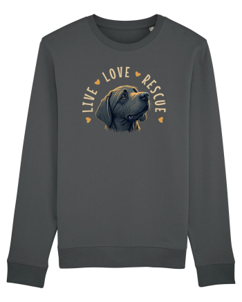 Live Love Rescue - dog 4 Anthracite