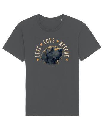 Live Love Rescue - dog 4 Anthracite