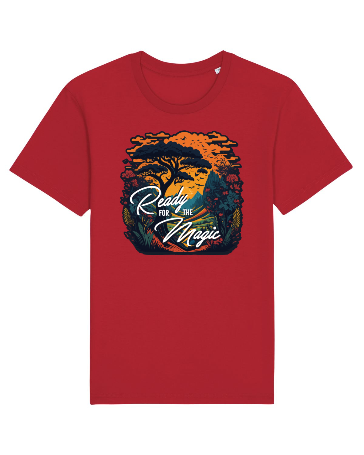 Tricou mânecă scurtă Unisex Rocker Red