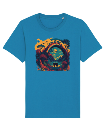 Magic jungle - blue elephant Azur