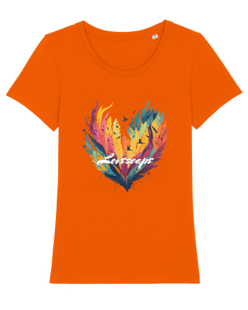 Lovescape - feather birds landscape Bright Orange