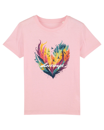 Lovescape - feather birds landscape Cotton Pink