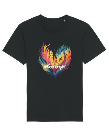 Lovescape - feather birds landscape Black
