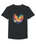 Lovescape - feather birds landscape Tricou mânecă scurtă guler larg Bărbat Skater