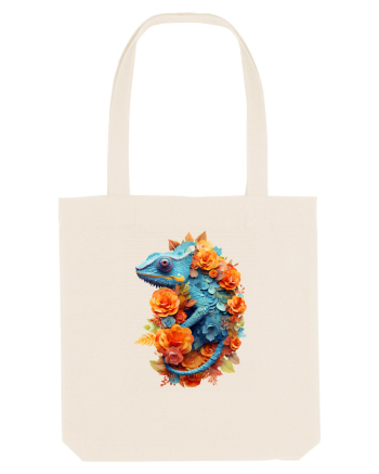 Cameleon printre flori Natural
