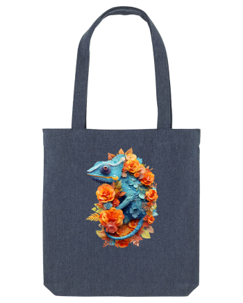 Cameleon printre flori Midnight Blue