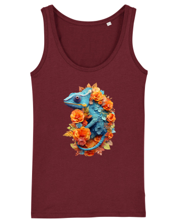 Cameleon printre flori Burgundy