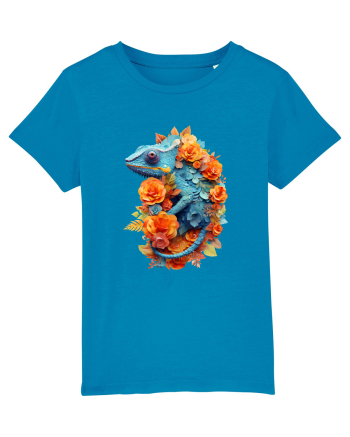 Cameleon printre flori Azur