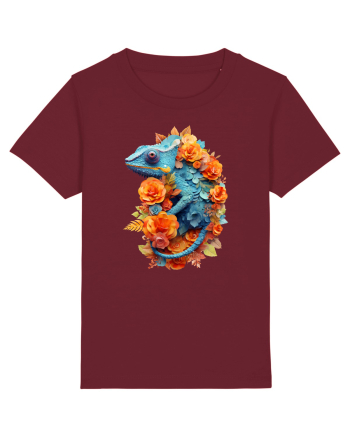 Cameleon printre flori Burgundy