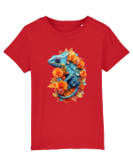 Cameleon printre flori Tricou mânecă scurtă  Copii Mini Creator