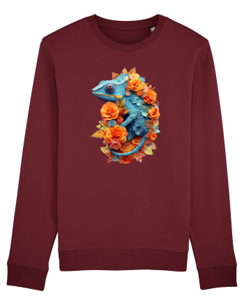 Cameleon printre flori Burgundy