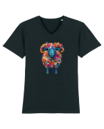 Oaia  vesela Tricou mânecă scurtă guler V Bărbat Presenter