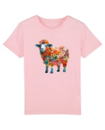 Oaia vesela cu flori Tricou mânecă scurtă  Copii Mini Creator
