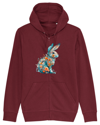 Iepurila floral Burgundy
