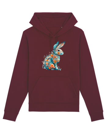 Iepurila floral Burgundy