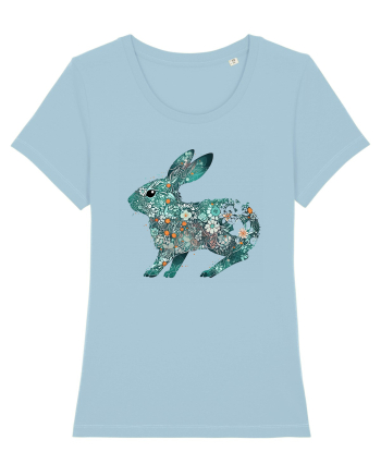 Iepure floral Sky Blue