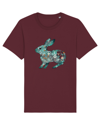 Iepure floral Burgundy