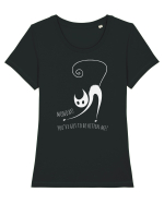 monday anyone? Tricou mânecă scurtă guler larg fitted Damă Expresser