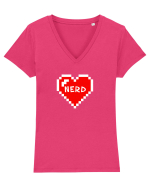 NERD Tricou mânecă scurtă guler V Damă Evoker