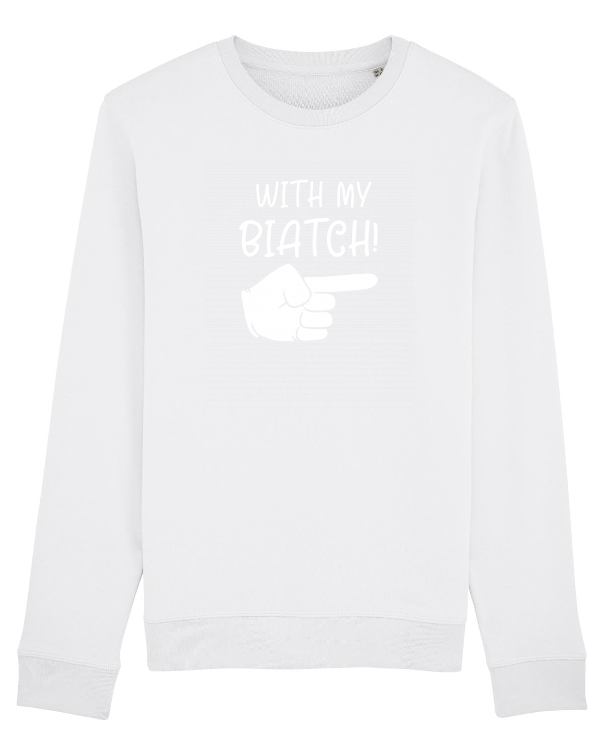 Bluză mânecă lungă Unisex Rise White
