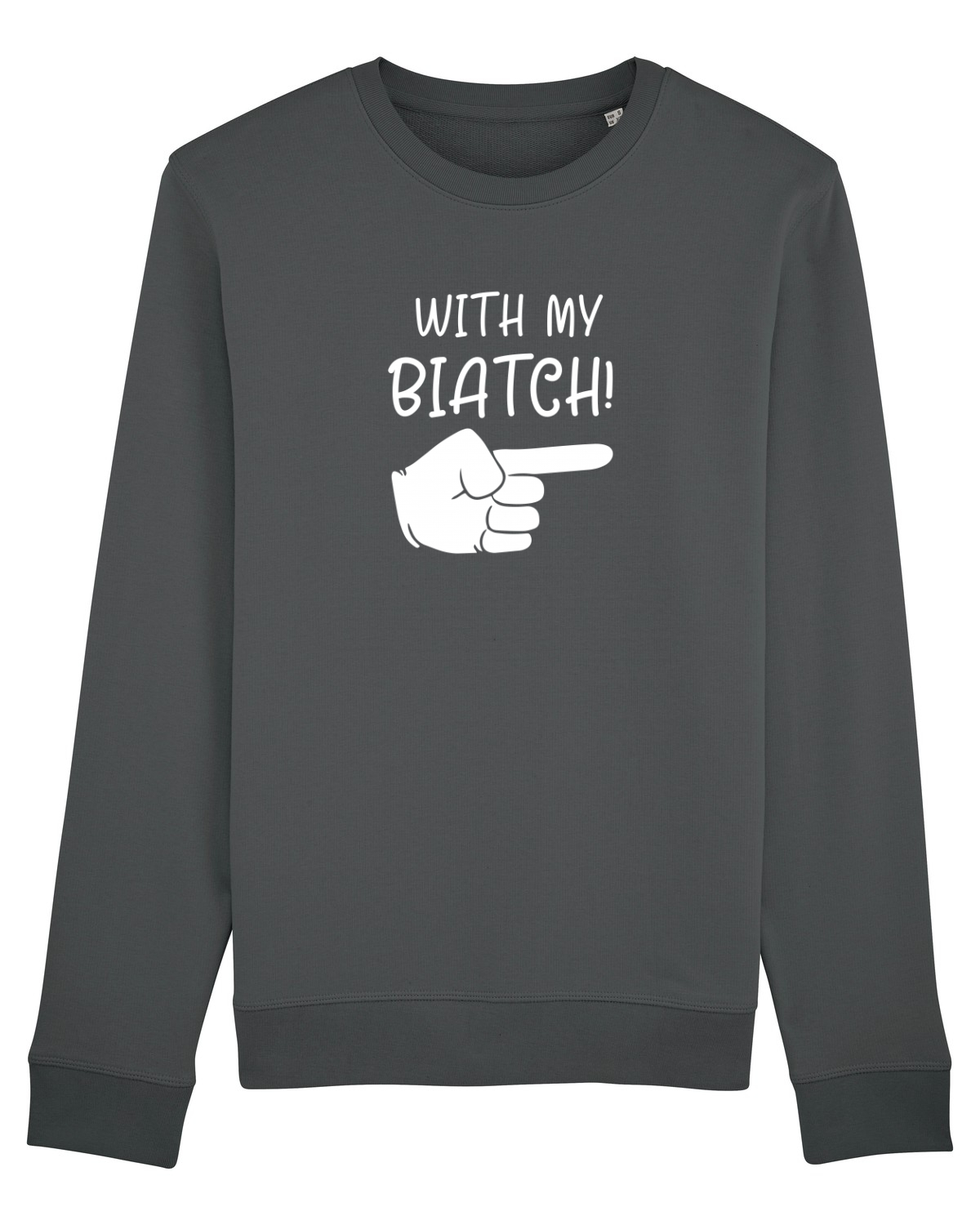 Bluză mânecă lungă Unisex Rise Anthracite