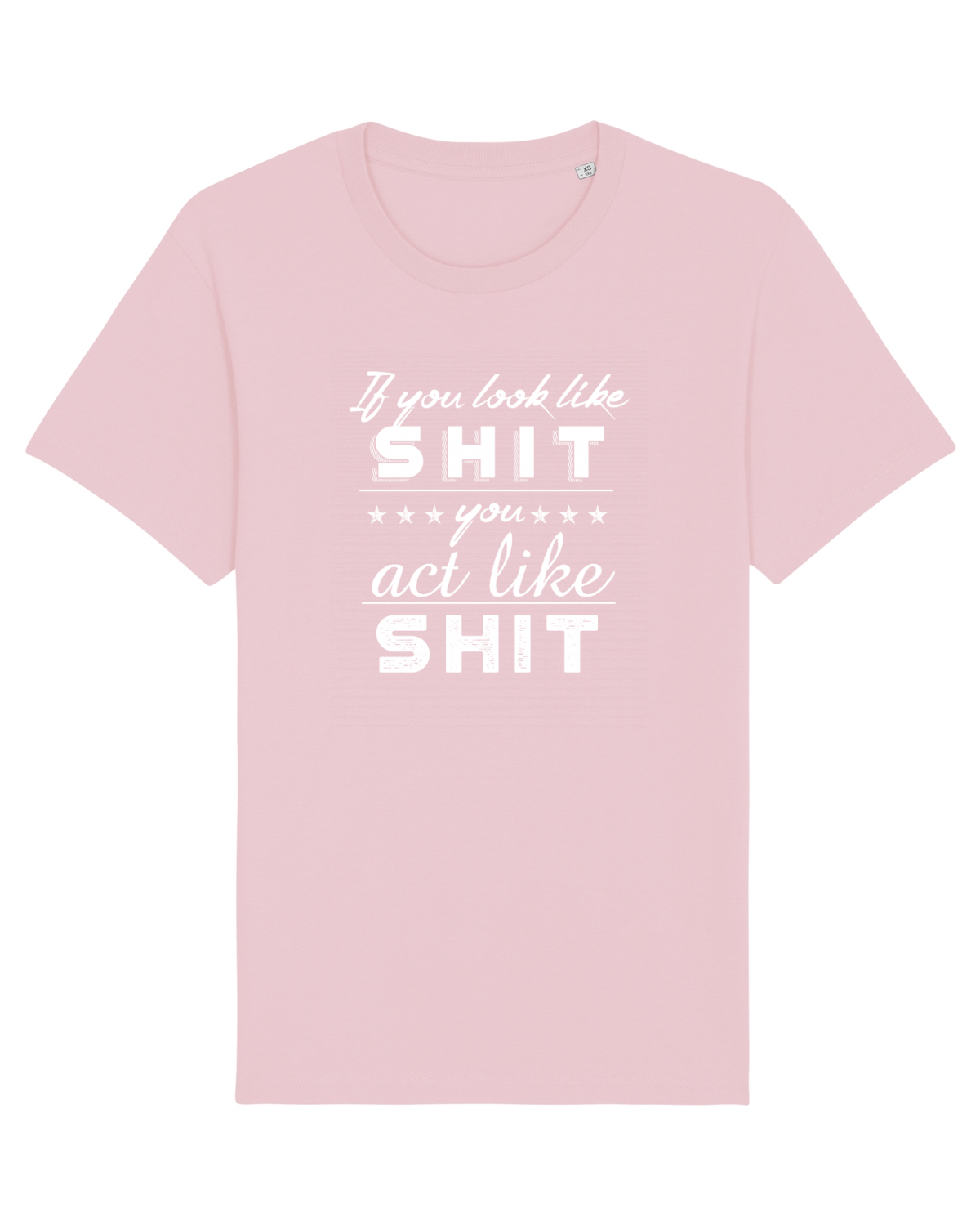 Tricou mânecă scurtă Unisex Rocker Cotton Pink