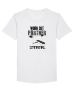 Workout partner needed Tricou mânecă scurtă guler larg Bărbat Skater