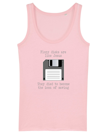Floppy Disks are just like Jesus Cotton Pink