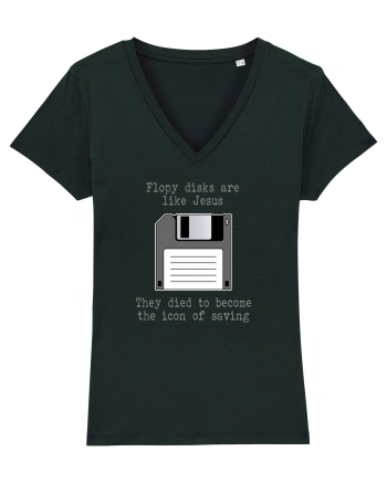 Floppy Disks are just like Jesus Black