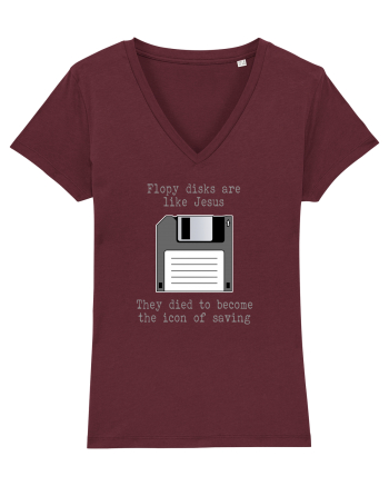 Floppy Disks are just like Jesus Burgundy