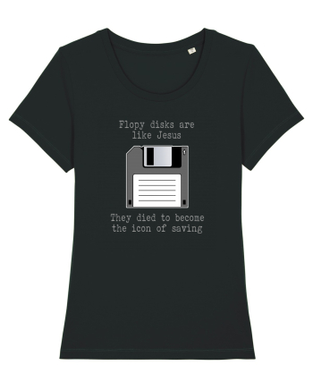 Floppy Disks are just like Jesus Black