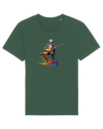 Schelet chitarist Tricou mânecă scurtă Unisex Rocker