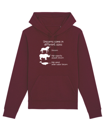 Unicorn types Burgundy