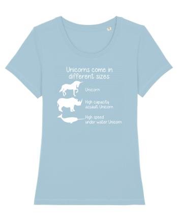 Unicorn types Sky Blue